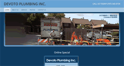 Desktop Screenshot of devotoplumbing.com
